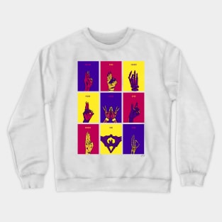 MONSTER MUDRAS color Crewneck Sweatshirt